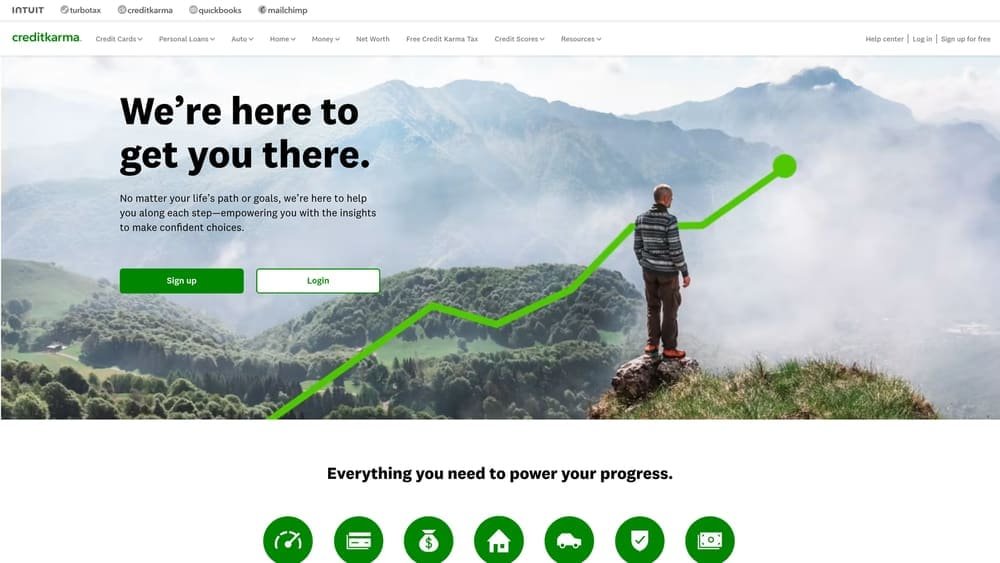 Screenshot of Credit Karma / Intuit Mortgage Marketplace website